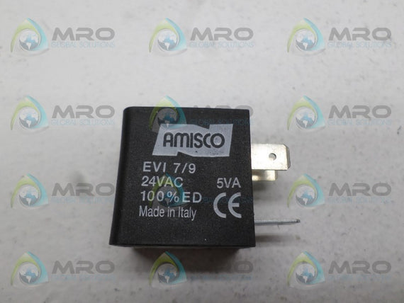 AMISCO EVI7/9 SOLENOID VALVE COIL 24VAC *NEW NO BOX*