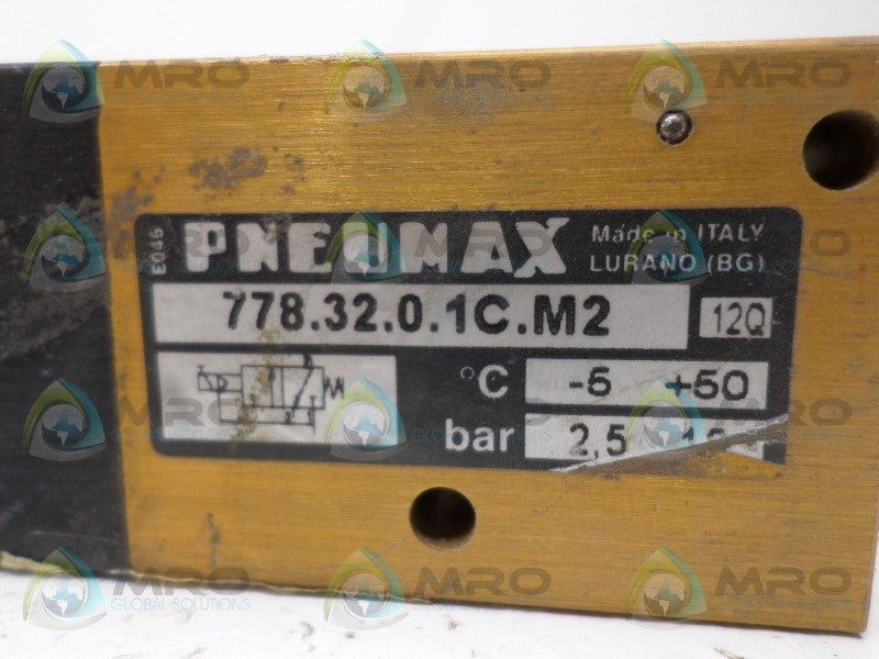 PNEUMAX 778.32.0.1C.M2 PNEUMATIC CYLINDER  UNMP