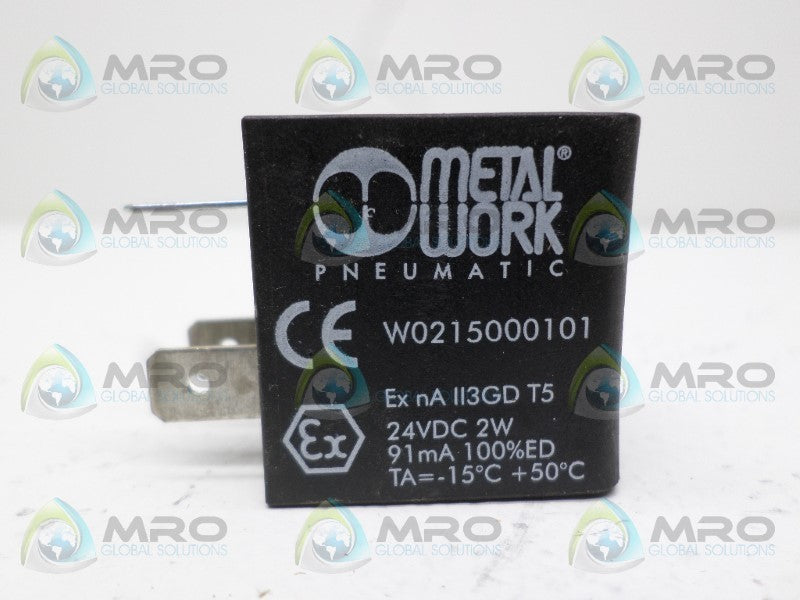 METAL WORK W0215000101 SOLENOID COIL 24VDC *NEW NO BOX*