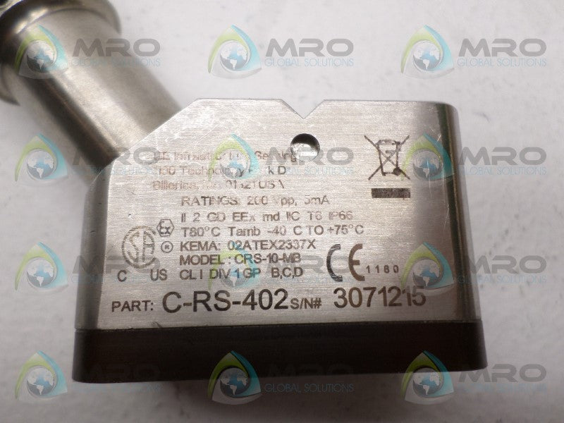 GE PANAMETRICS CRS-10-MB ULTRASONIC FLOW TRANSDUCER *NEW NO BOX*