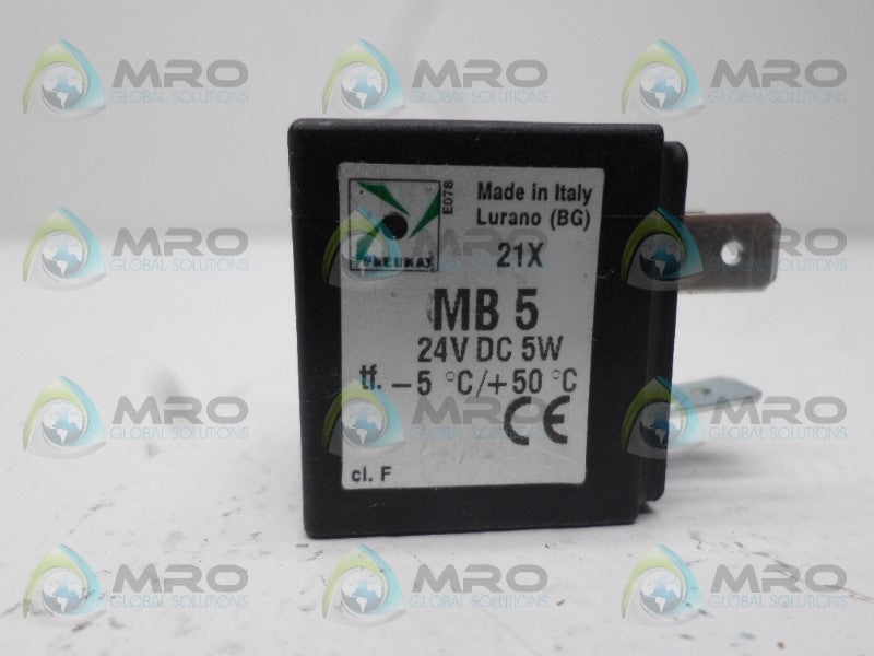 PNEUMAX MB5 COIL 24VDC *NEW NO BOX*