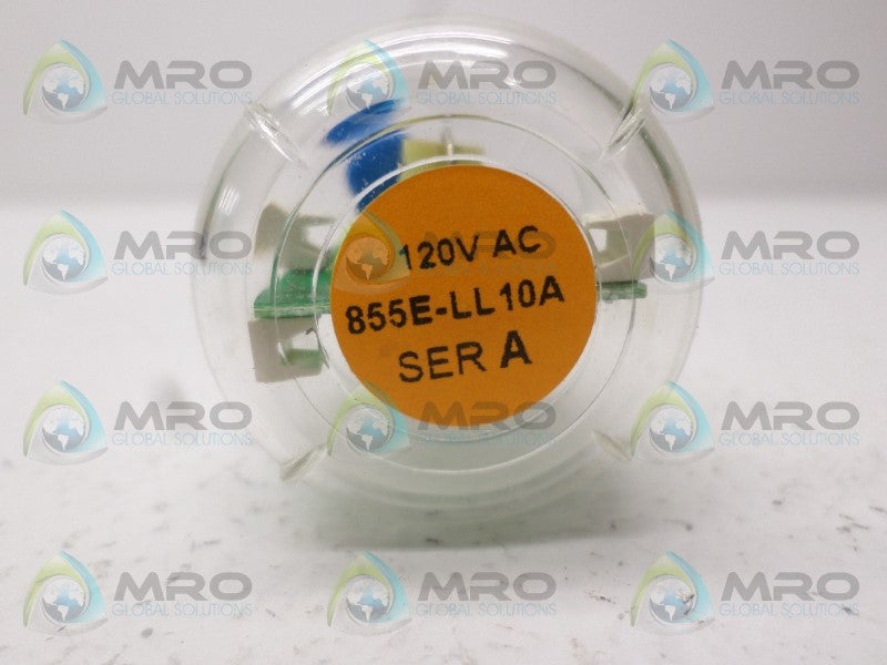 ALLEN BRADLEY 855E-LL10A SER. A LED LAMP *USED*