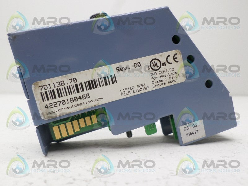 B&R AUTOMATION 7DI138.70 INPUT MODULE UNMP