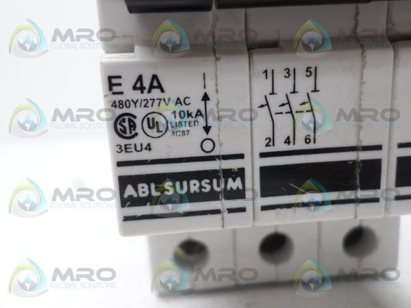 ABL SURSUM 3EU4 CIRCUIT BREAKER 4A  UNMP