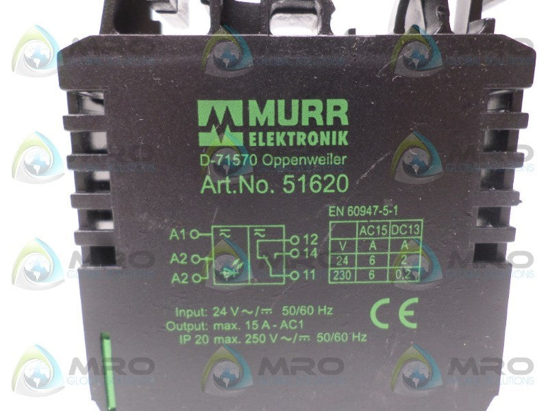 MURR ELEKTRONIK 51620 OUTPUT RELAY *NEW NO BOX*