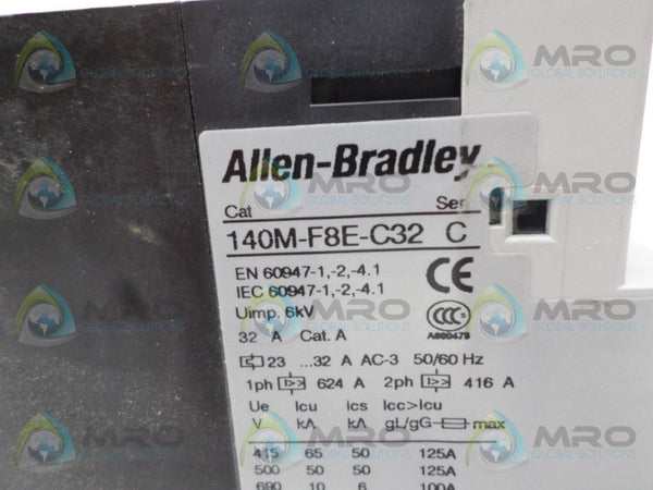 ALLEN BRADLEY 140M-F8E-C32 SER. C CONTACTOR  UNMP