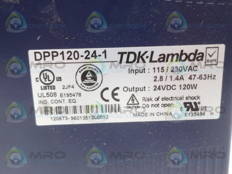 TDK-LAMBDA DPP120-24-1 POWER SUPPLY *NEW NO BOX*