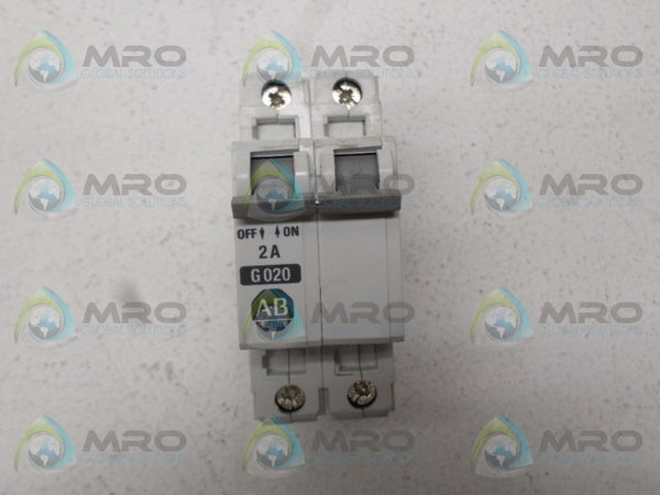 ALLEN BRADLEY 1492-CB2G020 SER. B CIRCUIT BREAKER 2A  NSNP