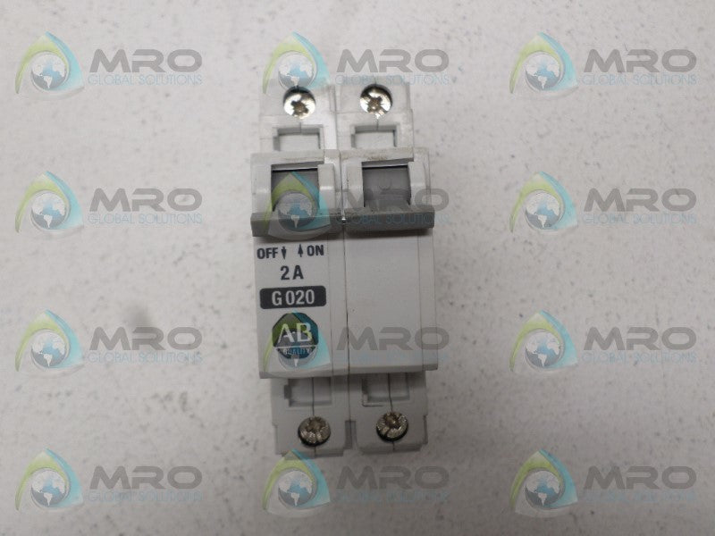 ALLEN BRADLEY 1492-CB2G020 SER. B CIRCUIT BREAKER 2A  NSNP