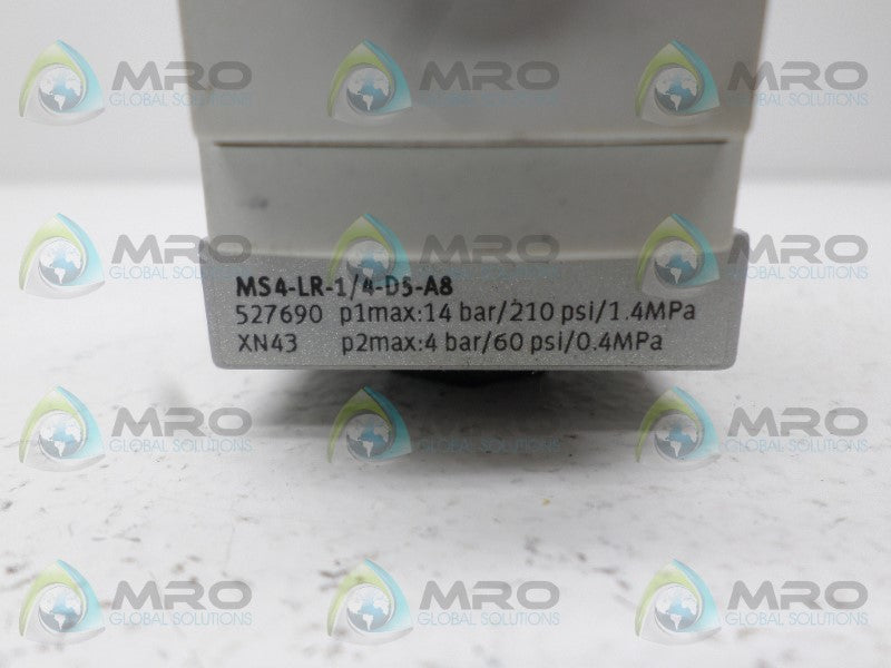 FESTO MS4-LR-1/4-D5-A8 PRESSURE REGULATOR *NEW NO BOX*