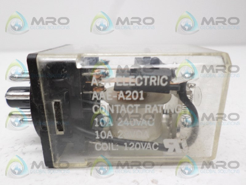 A-A ELECTRIC AAE-A201 RELAY 120VAC *USED*