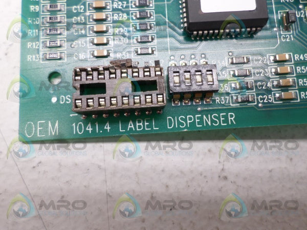 OEM CONTROLS 1041.4 LABEL DISPENSER BOARD  UNMP