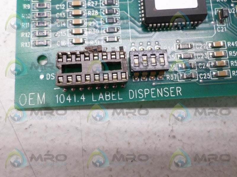OEM CONTROLS 1041.4 LABEL DISPENSER BOARD  UNMP