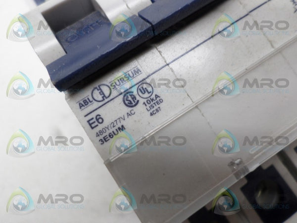 ABL SURSUM 3E6UM CIRCUIT BREAKER 6A  UNMP