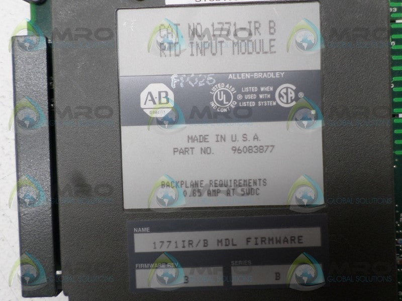 ALLEN BRADLEY 1771-IR SER. B F/W B UNMP