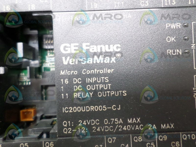 GE FANUC IC200UDR005-CJ MICRO CONTROLLER (MISSING TERMINAL) *USED*
