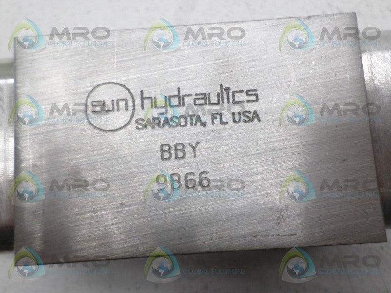 SUN HYDRAULICS BBY CBEH HYDRAULIC VALVE MANIFOLD *NEW NO BOX*