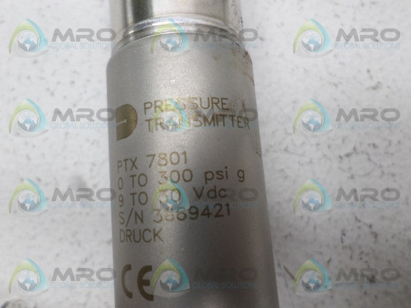 DRUCK PTX7801 PRESSURE TRANSMITTER *NEW NO BOX*