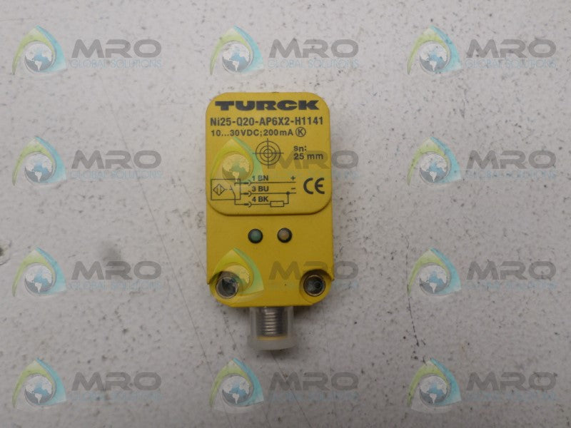 TURCK Ni25-Q20-AP6X2-H1141 PROXIMITY SENSOR *NEW NO BOX*