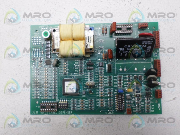 OEM CONTROLS 1041.4 LABEL DISPENSER BOARD  NSNP