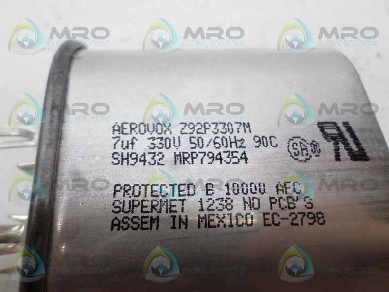 AEROVOX Z92P3307M CAPACITOR 7uf 330V *NEW NO BOX*