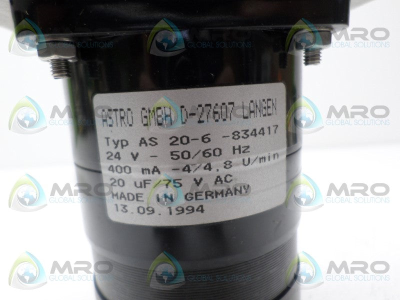 ASTRO AS20-6-834417 STEPPER MOTOR *NEW NO BOX*