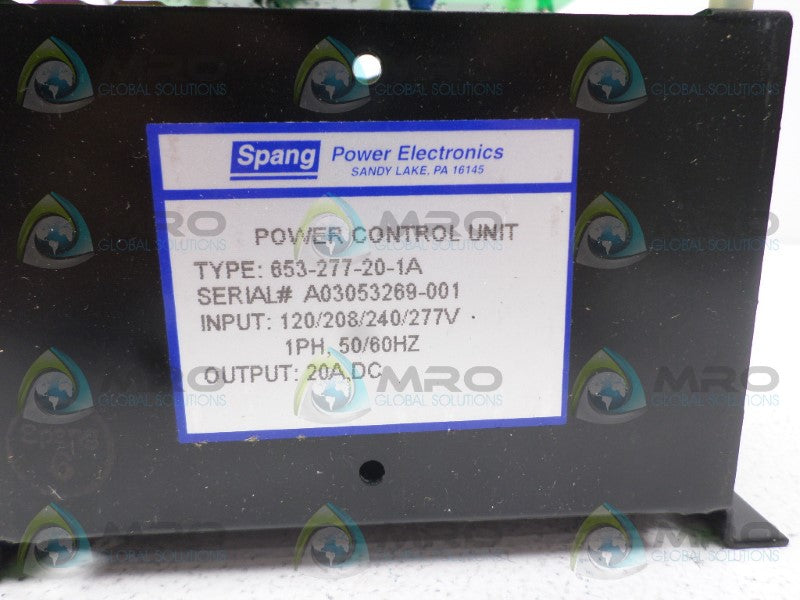 SPANG 653-277-20-1A *NEW NO BOX*