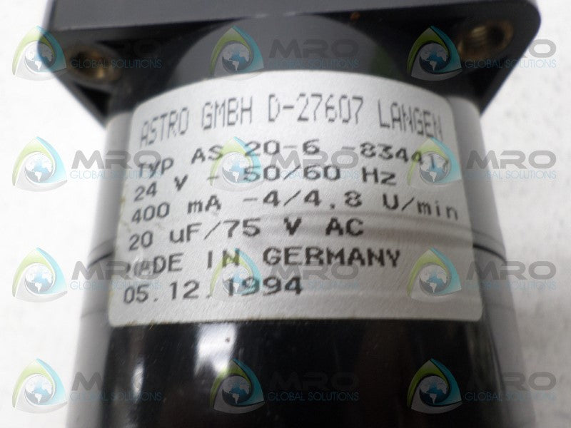 ASTRO AS20-6-834417 STEPPER MOTOR (AS PICTURED) *NEW NO BOX*