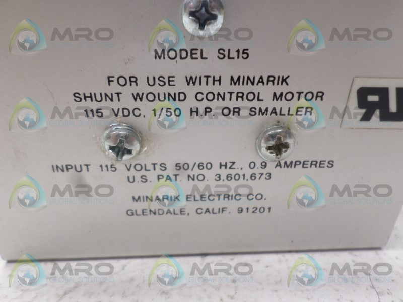 MINARIK SL15 MOTOR SPEED CONTROLLER *NEW NO BOX*