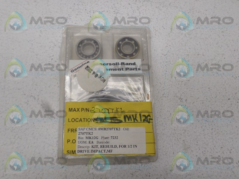 INGERSOLL RAND 2707TK2 REBUILD KIT * NEW IN ORIGINAL PACKAGE *