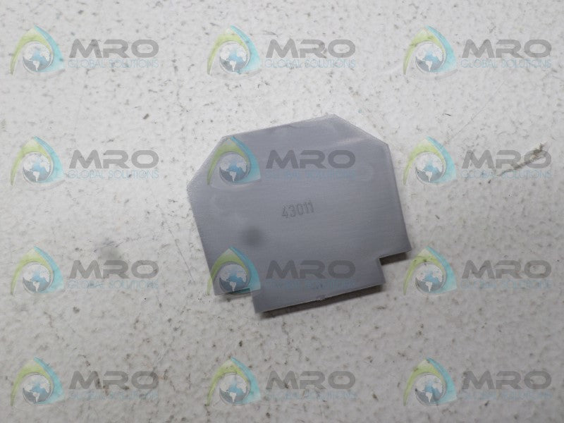 MORSETTITALIA 43011 GREY TERMINAL BLOCK END PLATE  NSNP
