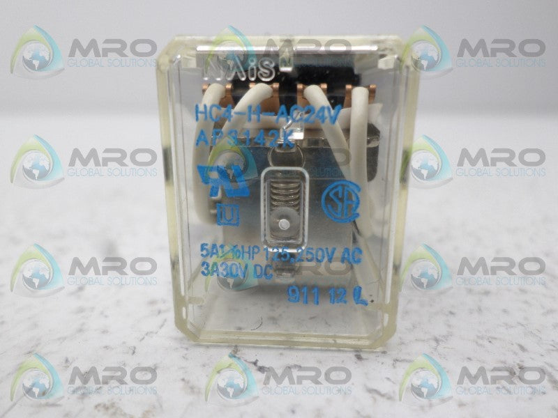 NAIS HC4-H-AC24V RELAY 24VAC *NEW NO BOX*