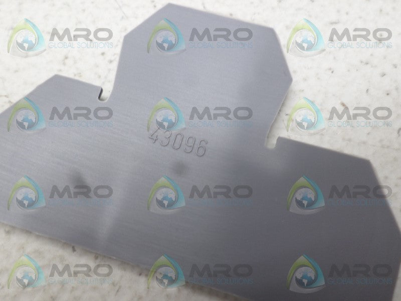 MORSETTITALIA 43096 GREY TERMINAL BLOCK END PLATE  NSNP