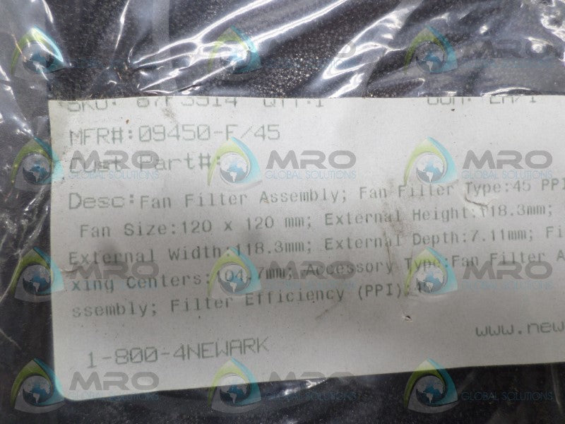 QUALTEK 09450-F/45 FAN FILTER ASSEMBLY  NSMP