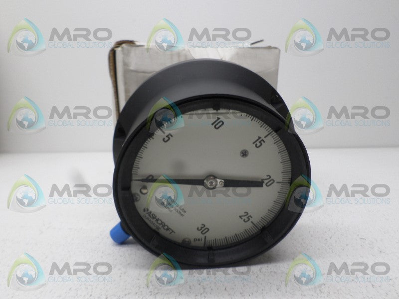 ASHCROFT 451379AS02L-30# DURAGAUGE 0-30 PSI *NEW IN BOX*