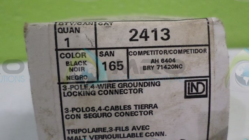 LEVITON 2413 LOCKING CONNECTOR * NEW IN BACK *