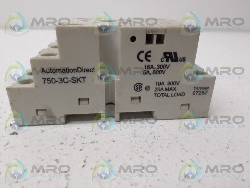AUTOMATION DIRECT 750-3C-SKT RELAY SOCKET *NEW NO BOX*