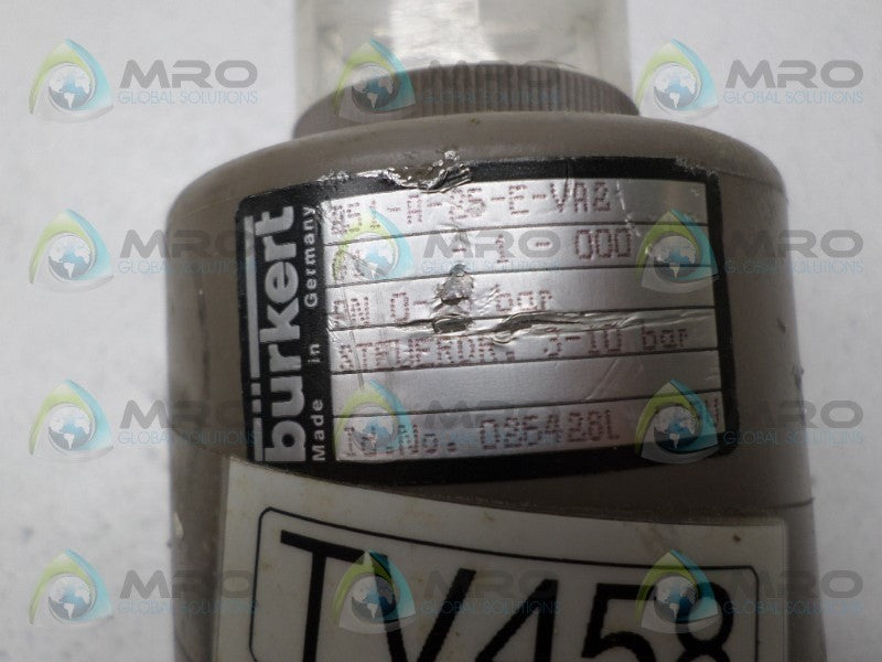 BURKERT 251-A-25-E-VA2 PRESSURE RELIEF VALVE  UNMP