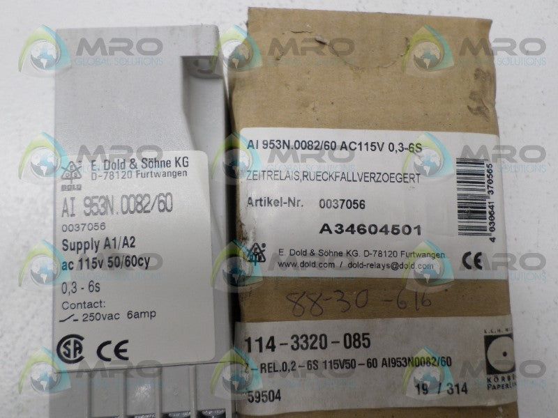 E. DOLD & SOHNE AI953N.0082/60 0037056 TIMER 115V *NEW NO BOX*