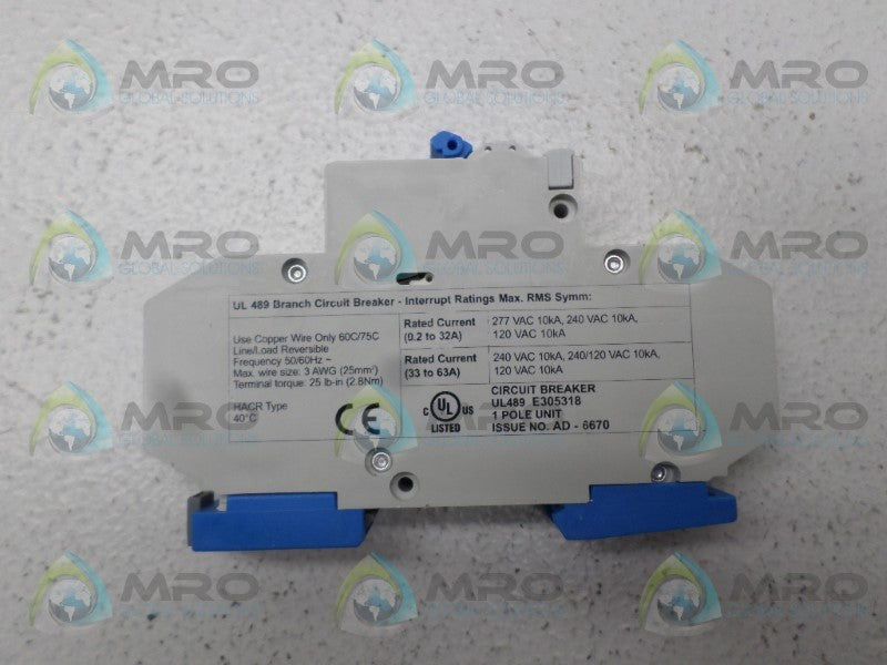 ALTECH 1DU2L CIRCUIT BREAKER 2A  NSNP