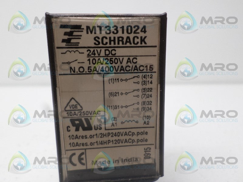SCHRACK MT331024 RELAY 24VDC *NEW NO BOX*