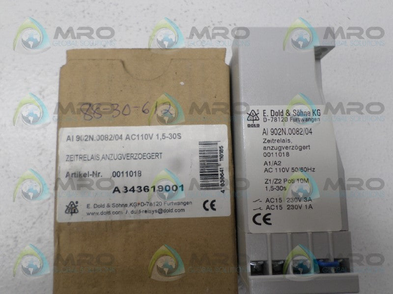 E. DOLD & SOHNE AI902N.0082/04 0011018 TIMER 110V NSMP