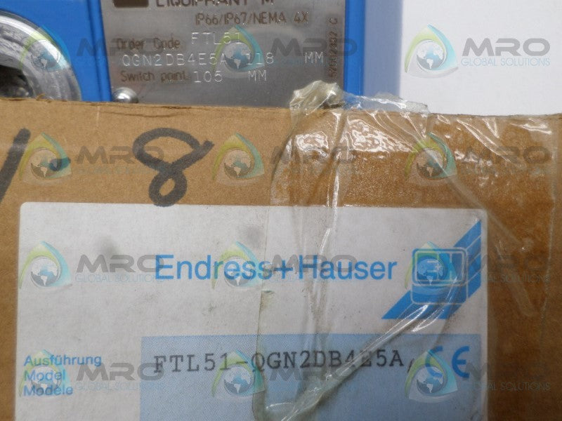 ENDRESS+HAUSER LIQUIPHANT M FTL51-QGN2DB4E5A LEVEL SWITCH NSMP