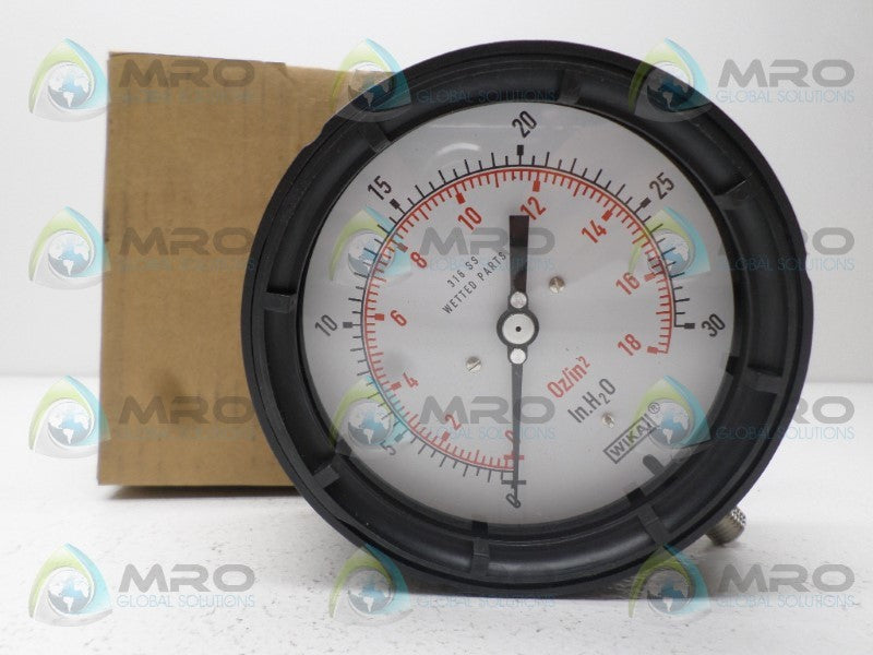 WIKA 4217217 PRESSURE GAUGE 0-30" WC 0-18  NSMP