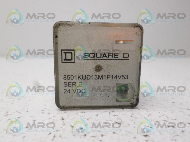 SQUARE D 8501KUD13M1P14V53 RELAY 24VDC  UNMP