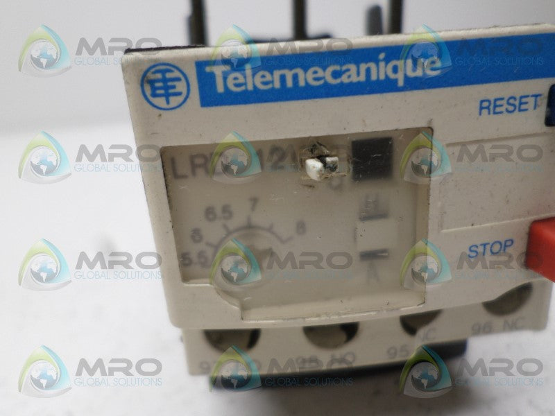 TELEMANIQUE LRD12 OVERLOAD RELAY 5.5-8A *USED*