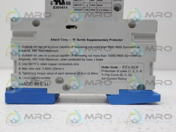 ALTECH 1BU1R CIRCUIT BREAKER 1A  NSNP