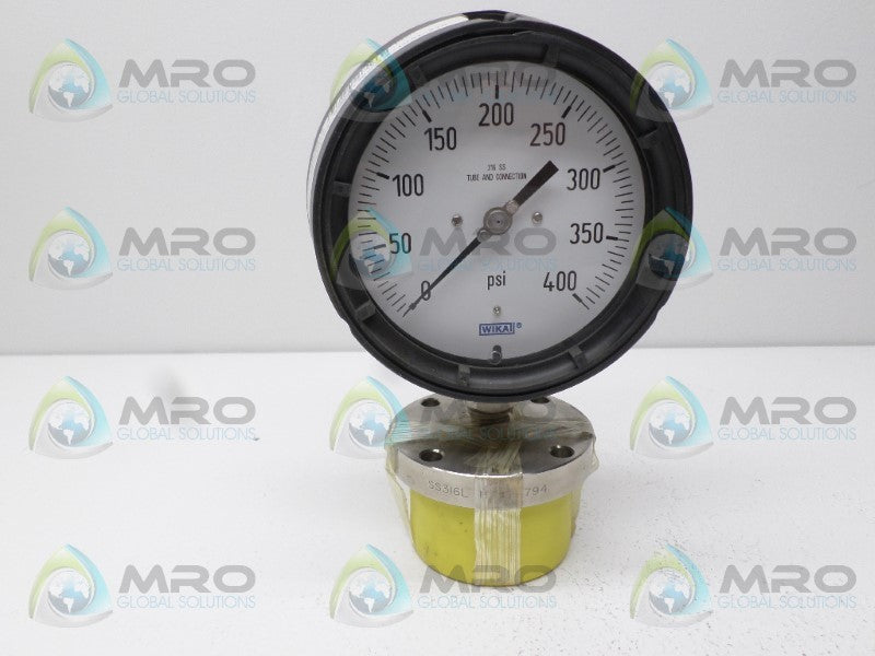 WIKA 72605329 PRESSURE GAUGE 0-400 PSI NSNP