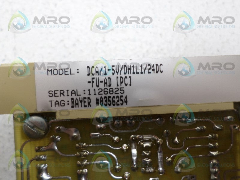 MOORE DCA/1-5V/DH1L1/24DC-FU-AD CURRENT ALARM NSNP