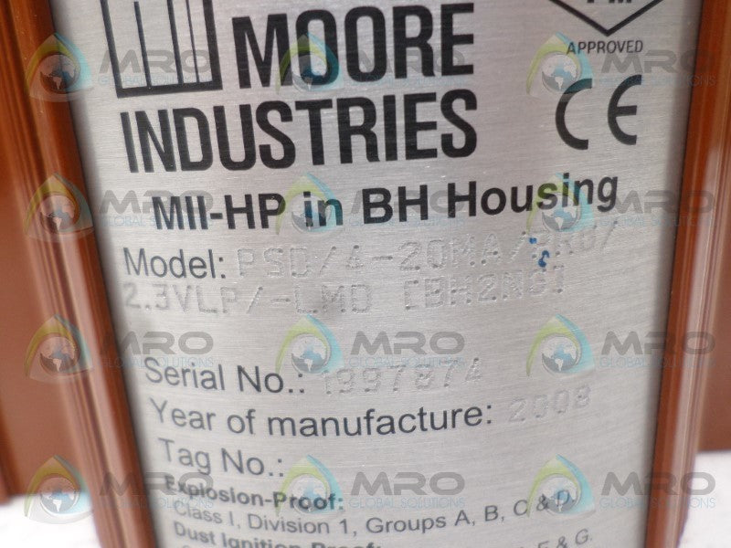 MOORE PSD/4-20MA/PRG/2.3VLP/-LMD PROGRAMMABLE DISPLAY NSNP